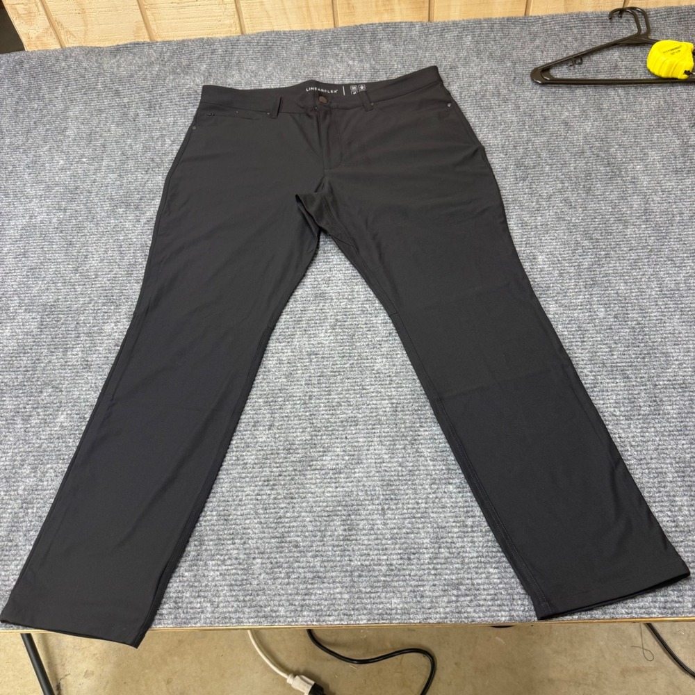 Linearflex Mens Black Performance Stretch Pants W… - image 1